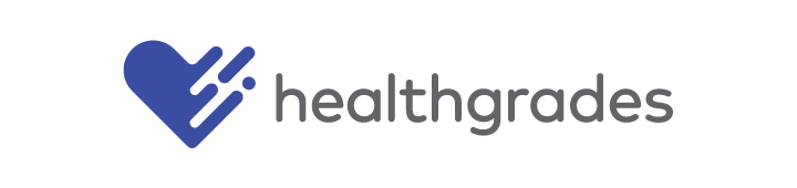 Healthgrades brand logo with blue heart icon