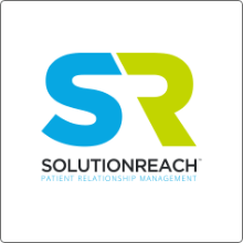Solution Reach logo with the S in blue and R in lime green