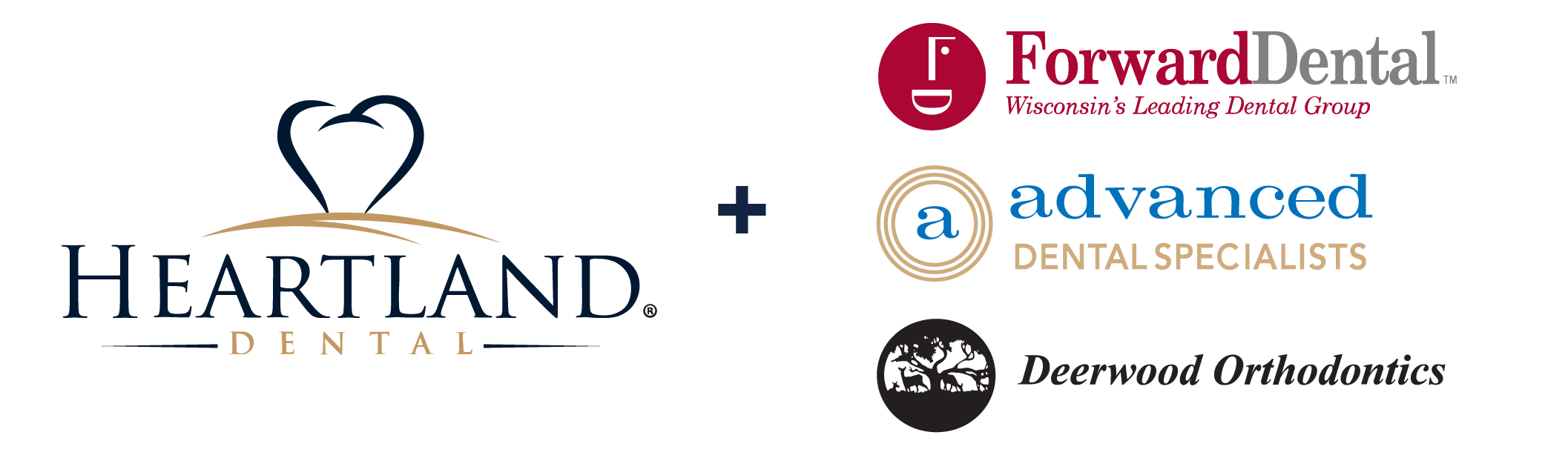 Heartland Dental logo and American Dental Partners logos side by side