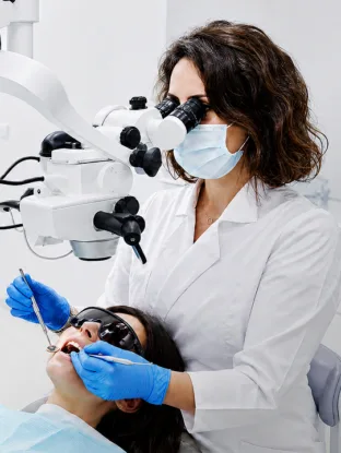 dentist and patient