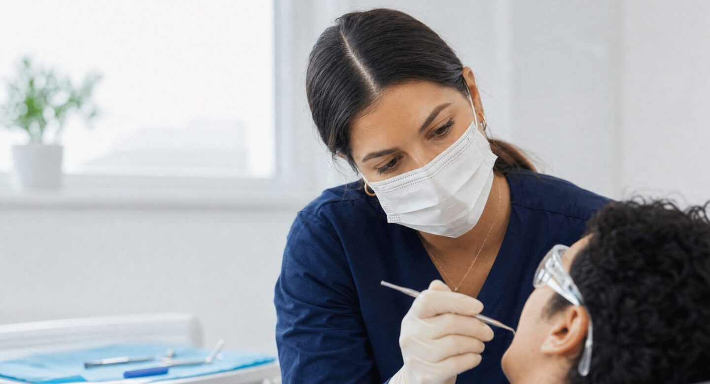 Heartland dental dentist with patient
